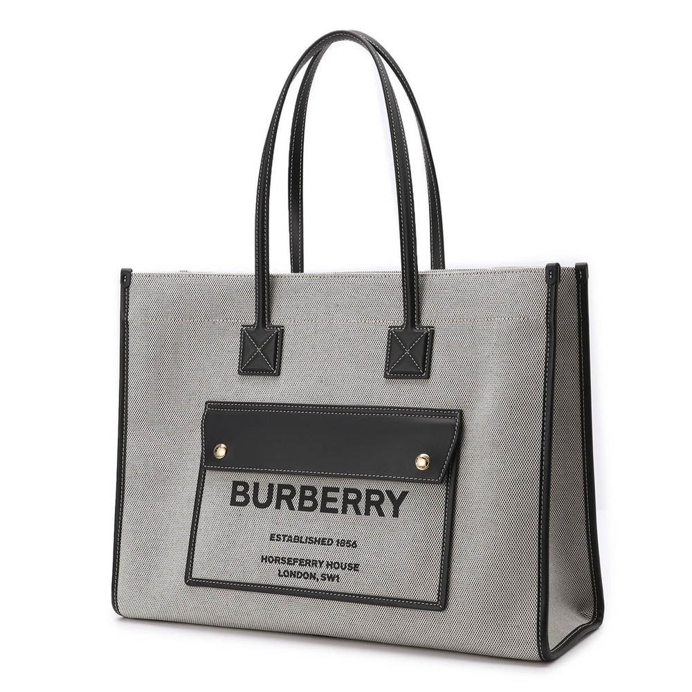 Burberry Tote Bag Medium Pocket Black